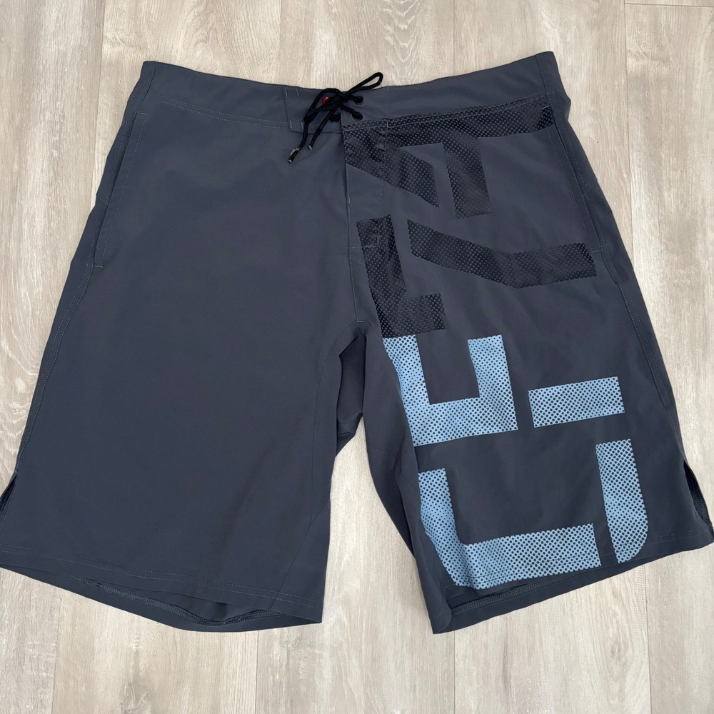 Reebok Crossfit Shorts Mens Large MMA Athletic Running Gym Gray Workout
